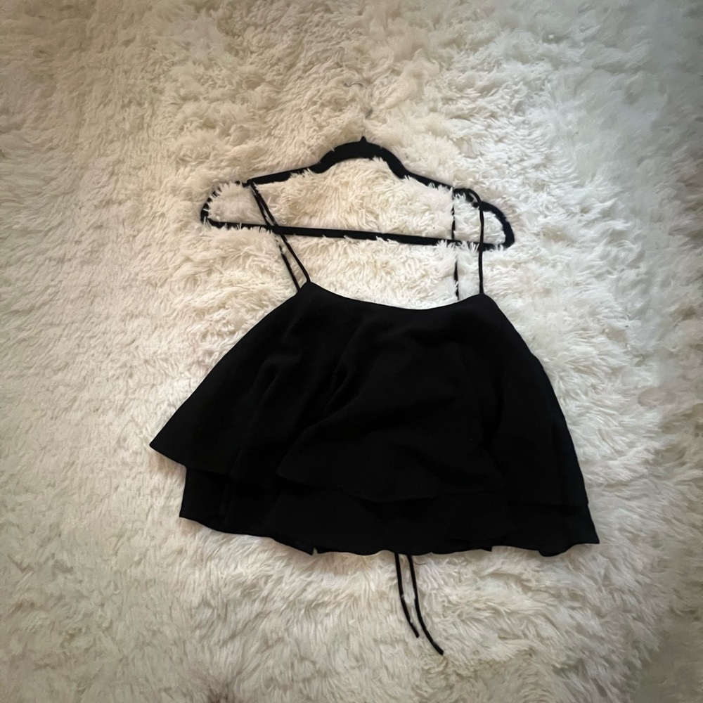 Free People Black Crop Top